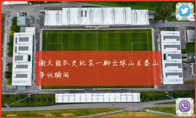 谢文能队史纪录一脚出球山东泰山争议瞬间